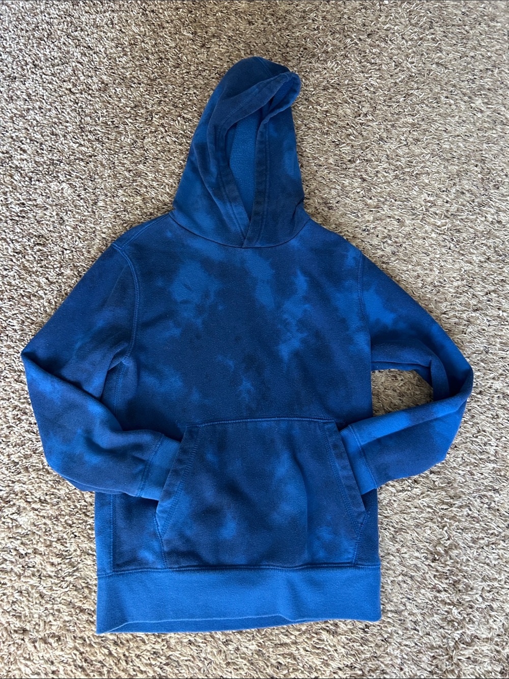 tek gear Men's Blue Tie-Dye Crewneck Hoodie